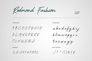 Redmond Fashion Handwritten Font