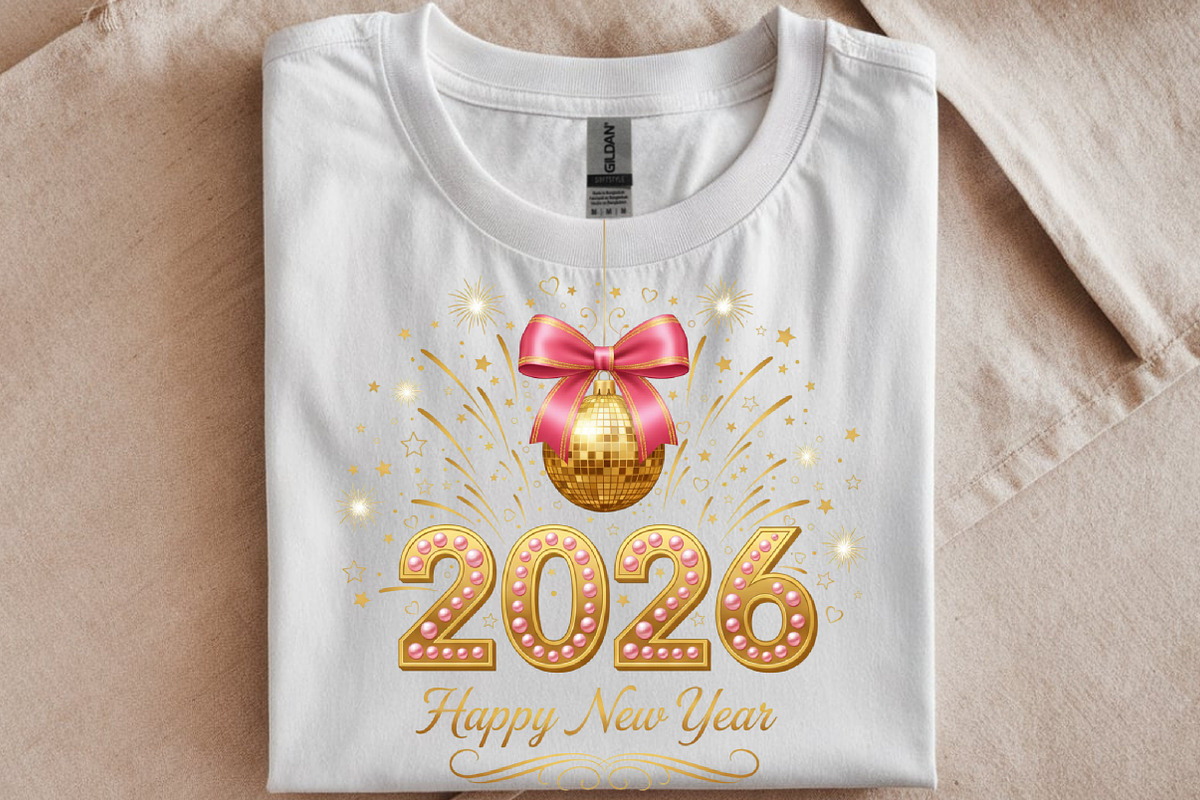 2026 Happy Glitter New Year PNG, an Illustration by SinaCreation (Photo 3 of 11)