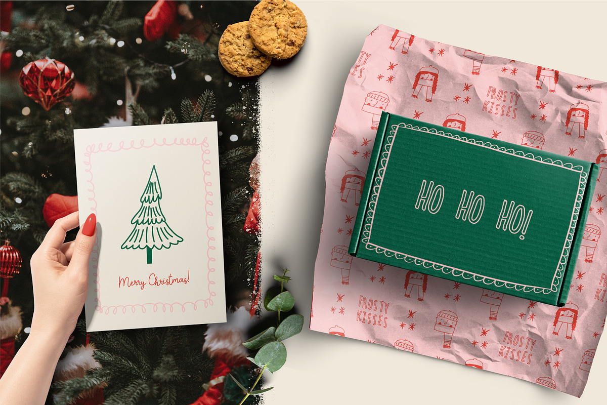 Doodles of Christmas - vector, a Seasonal Illustration by Valerie (Photo 2 of 11)