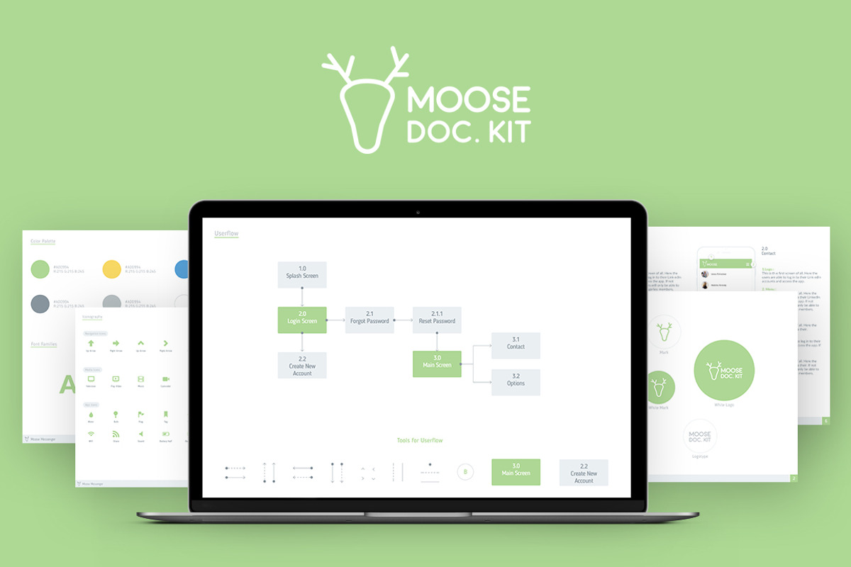 Moose - Documentation Kit, an UI Kit Template by UIMint (Photo 1 of 7)