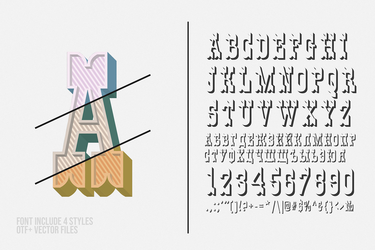 Moscow - OTF color font, a Sans Serif Font by Pixnugget (Photo 6 of 7)