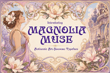 Magnolia Muse - Art Nouveau Type