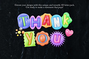 3D Ransom Notes Inflated Graphics, a Graphic by LarysaZabrotskaya (Thumbnail 11 of 11)
