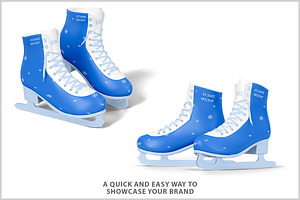 Ice Skate Mockup PSD