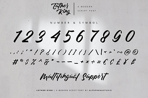 Luther King - Modern Script Font