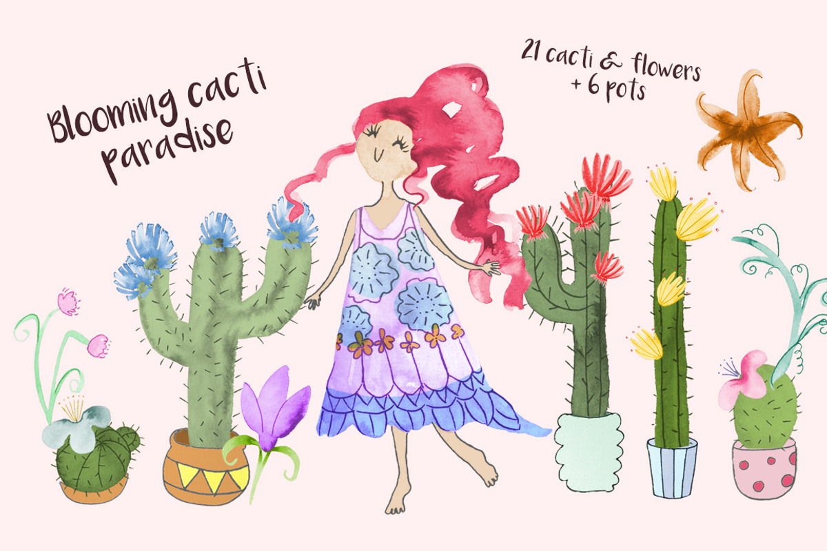Bohemian Summer Watercolor Set, a Decorative Illustration by SimpleThings (Photo 3 of 9)
