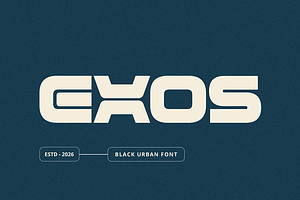 Exos - Black Urban Font