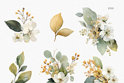 Elegant Neutral Wildflower Bouquet, a Decorative Illustration by ThaismotaCreativeCo (Thumbnail 4 of 11)