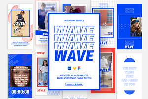 Wave - Instagram Template