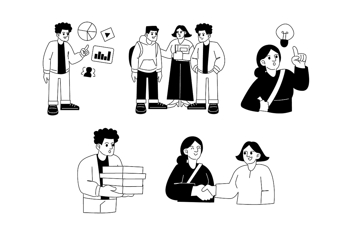 College Study Activities Vol. 2, a Person Illustration by SLAB! Design (Photo 2 of 3)