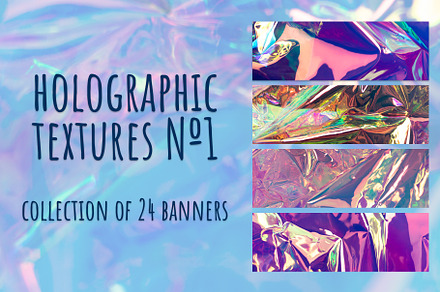 Holographic textures #1 - banners