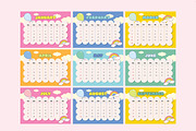 Cute Desk Calendar Template V2, a Stationery Template by twinstd (Thumbnail 2 of 3)