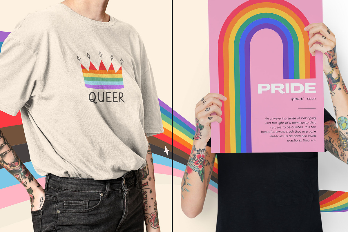 Pride Month LGBTQ+ Design Bundle, an Object Graphic by millering (Photo 11 of 12)