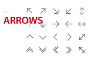 100 Arrows UI icons, an Outline Icon by Palau (Thumbnail 1 of 6)