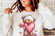 Whimsical Easter Teddy Bear Clipart, an Illustration by SinaCreation (Thumbnail 7 of 11)