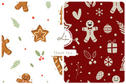 gingerbread and christmas pattern, a Pattern Graphic by lindoet23 (Thumbnail 1 of 3)