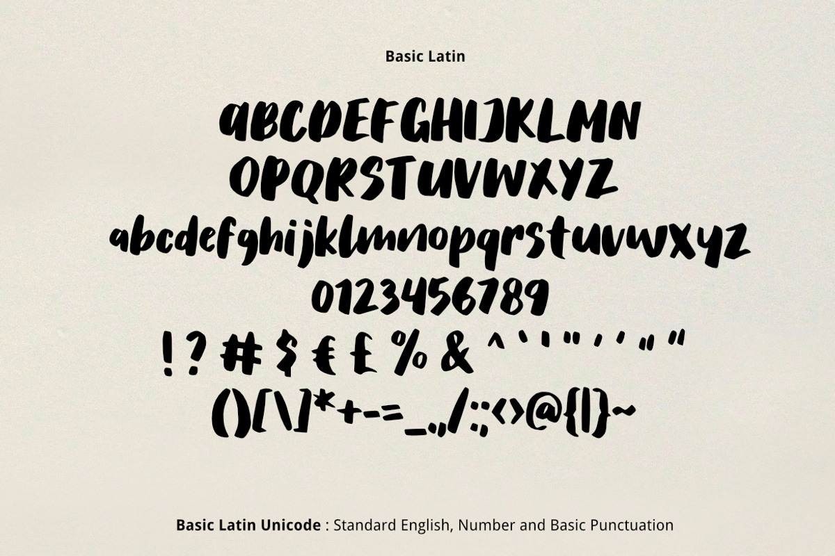 Salmon Brush Font preview 2