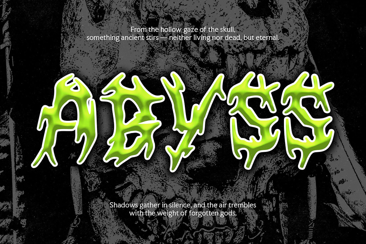 CS Ravage – Black Metal Font, a Blackletter Font by Craft Supply Co. (Photo 6 of 8)