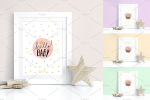 Kids Room Wall/Frame Star MockUp