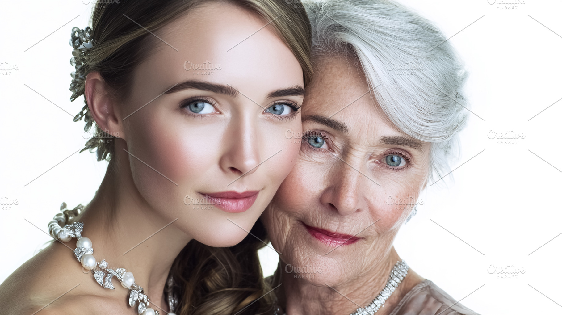 Mother and daughter embracing, representing family connection, l, a Photo by Studio ANNA