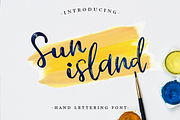 Sun island, a Script Font by Larin Type Co. (Thumbnail 1 of 7)