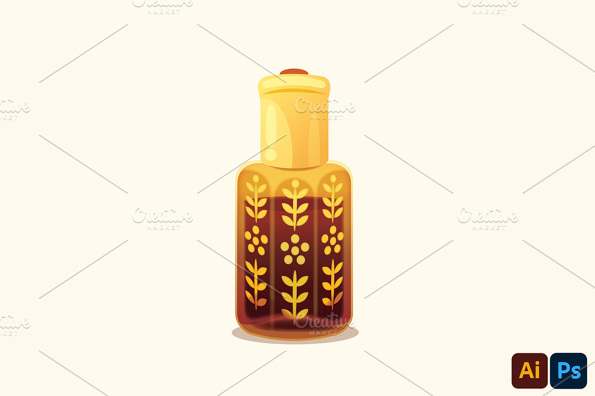 Dehn El Oud Fragrance, an Object Illustration by MISS CHATZ