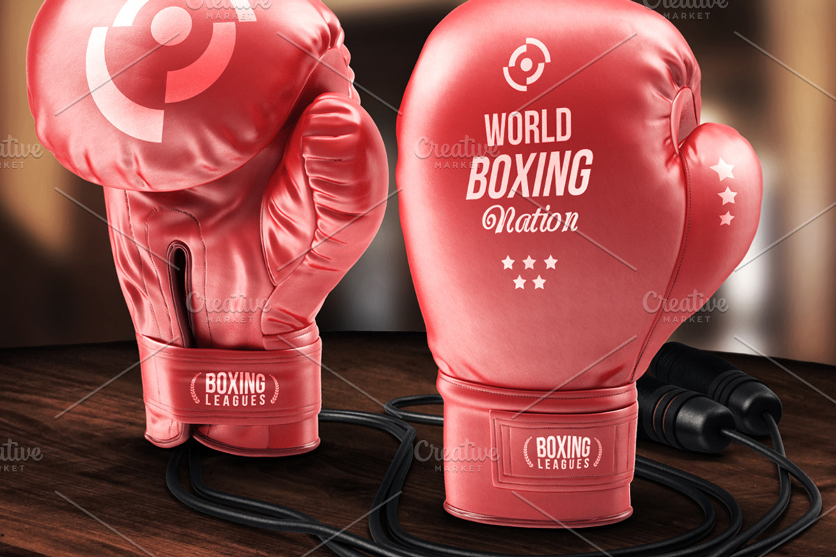 Boxing Gloves - Mockup, an Advertising Mockup by VectorMedia (Photo 3 of 4)