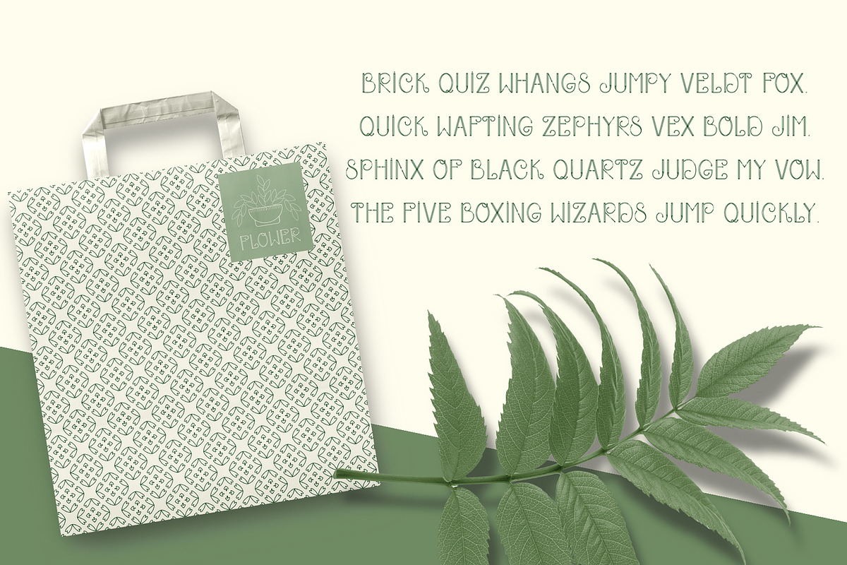 Heather - uppercase font preview 5