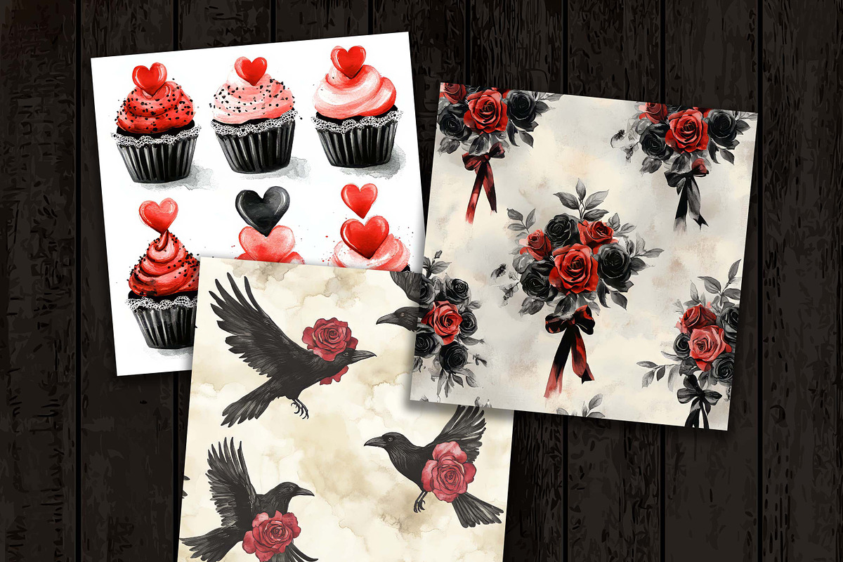 Seamless Red Rose Pattern, a Pattern Graphic by Design Scotch (Photo 5 of 6)