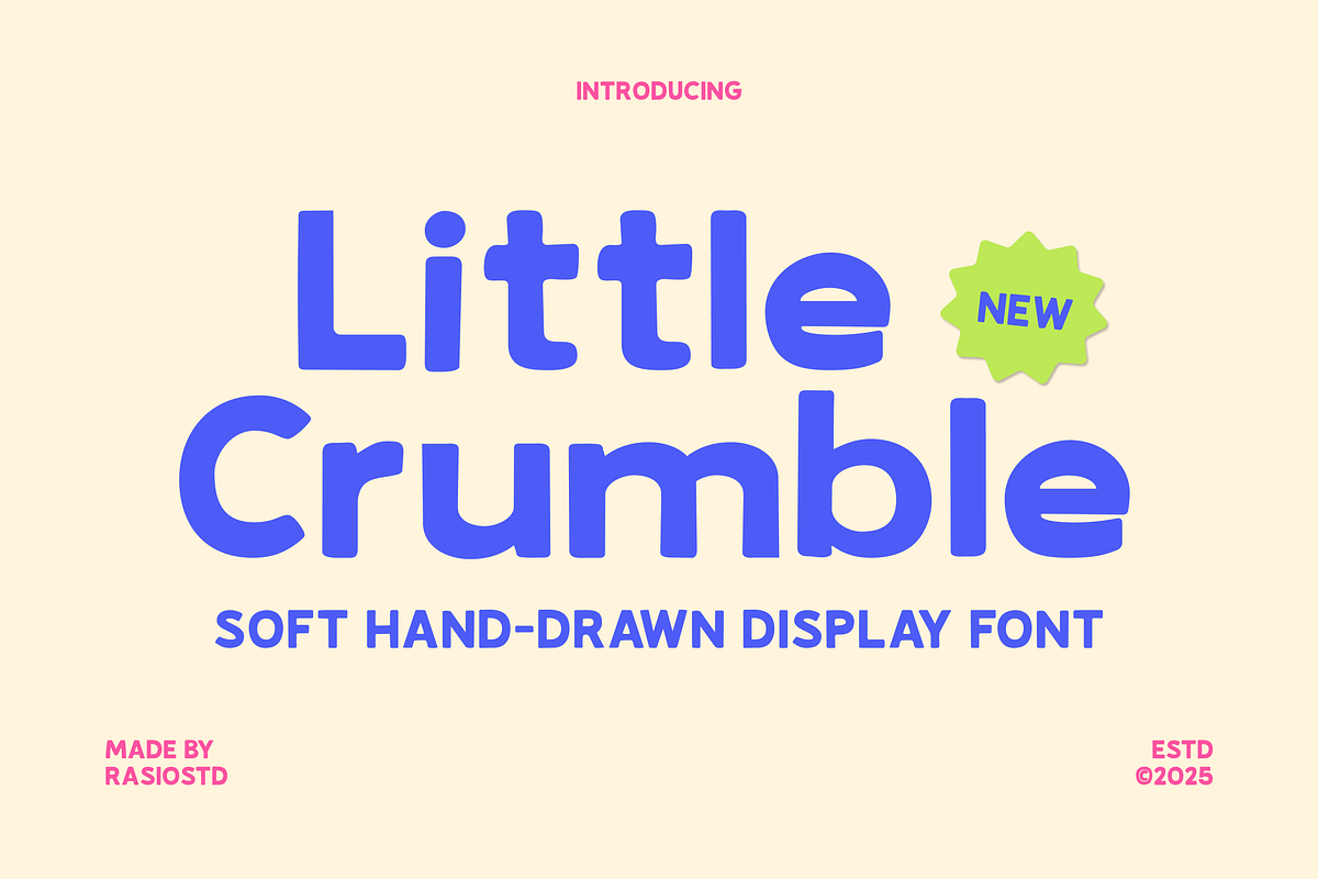 Little Crumble Soft Display Font, a Sans Serif Font by Rasio Studio (Photo 1 of 8)