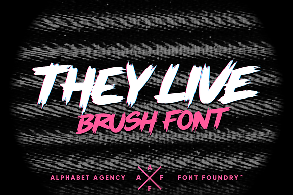 THEY LIVE BRUSH FONT preview 6