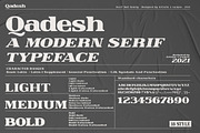 Qadesh - Serif font family, a Serif Font by Artistic & Unique (Thumbnail 6 of 15)