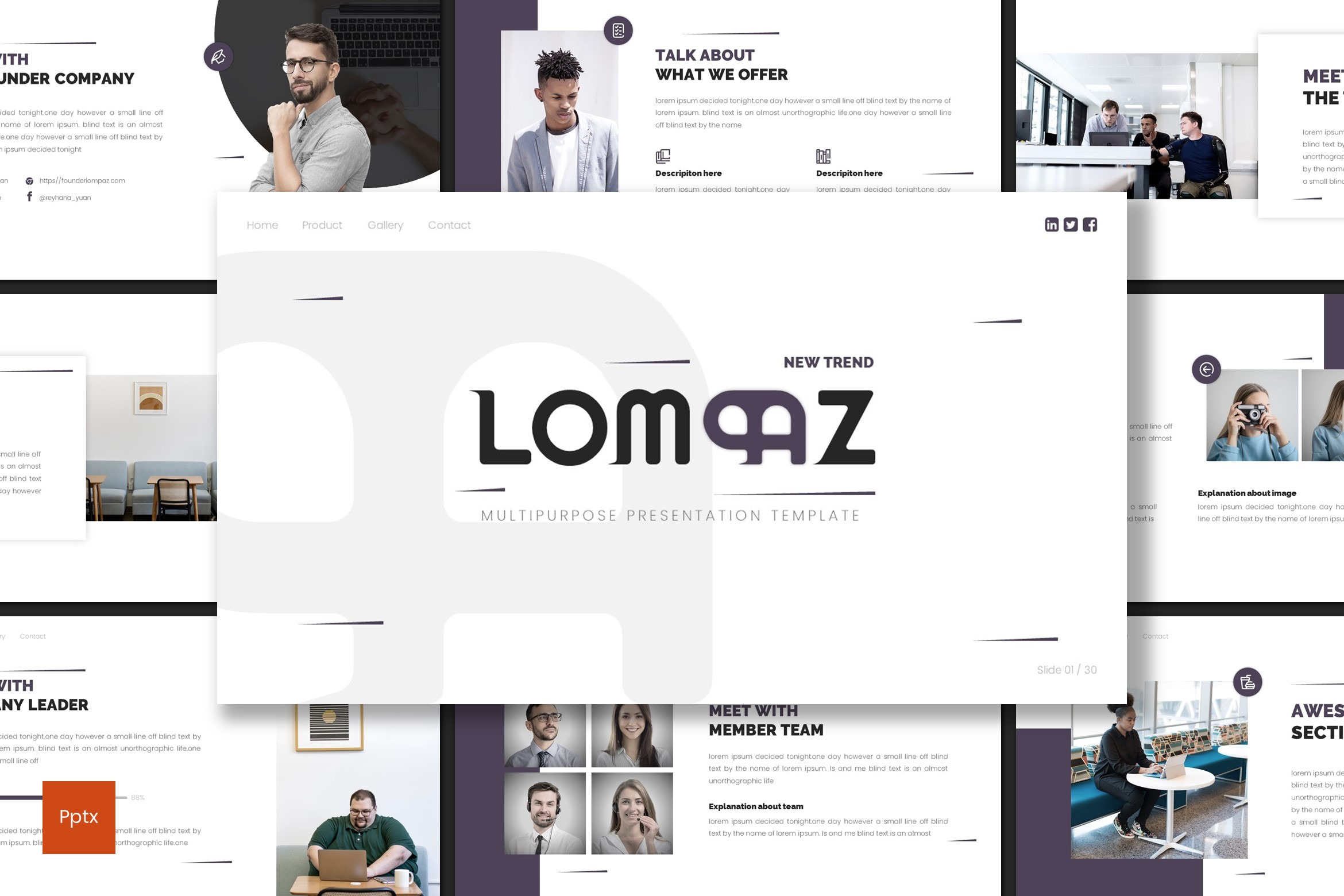 Lompaz - Powerpoint Template, a Presentation Template by inspirasign