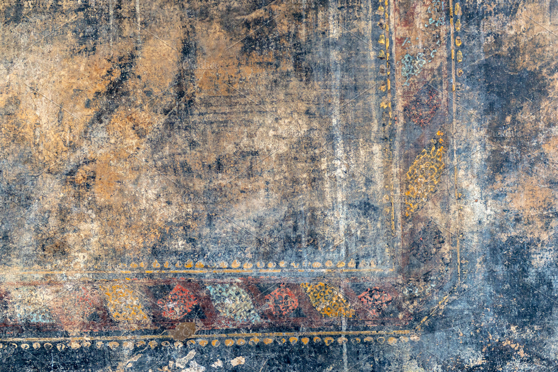 Fresco in Pompeii, background, an Abstract Photo by Lopatin Photo