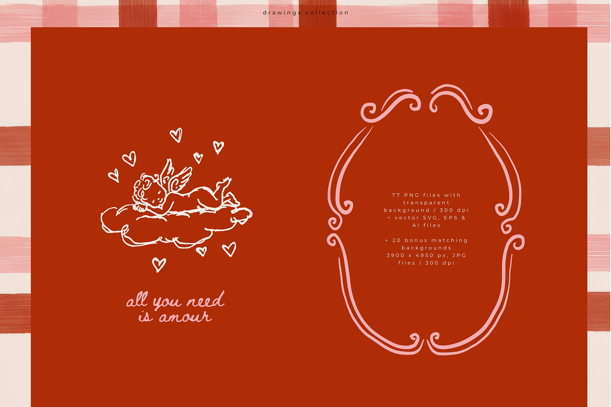 All You Need Is Amour Collection, a Seasonal Illustration by PeDe Designs (Photo 5 of 8)