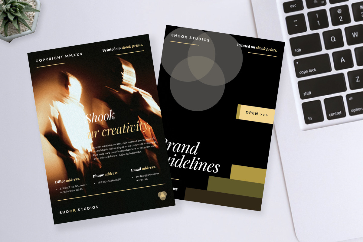 Shook - Creative Brand Guideline, a Brochure Template by productype1 (Photo 6 of 6)
