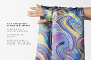 Purple & Gold Fantasy Patterns, a Pattern Graphic by Velliniki (Thumbnail 4 of 10)