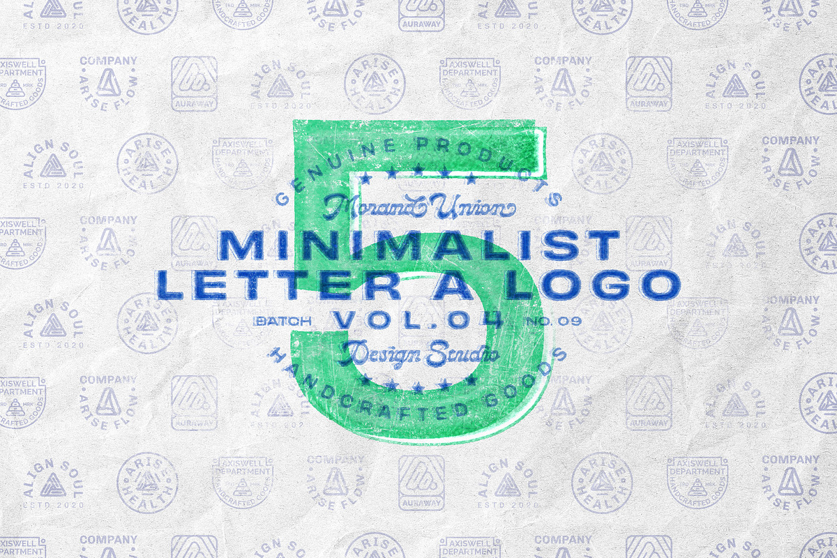 5 Minimalist Letter A Logo Vol 04, a Branding & Logo Template by Morand Union (Photo 1 of 8)
