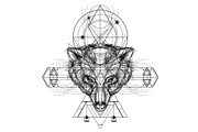 Sacred geometric indian pattern bear, an Icon by RAINBOWIRMA (Thumbnail 2 of 4)