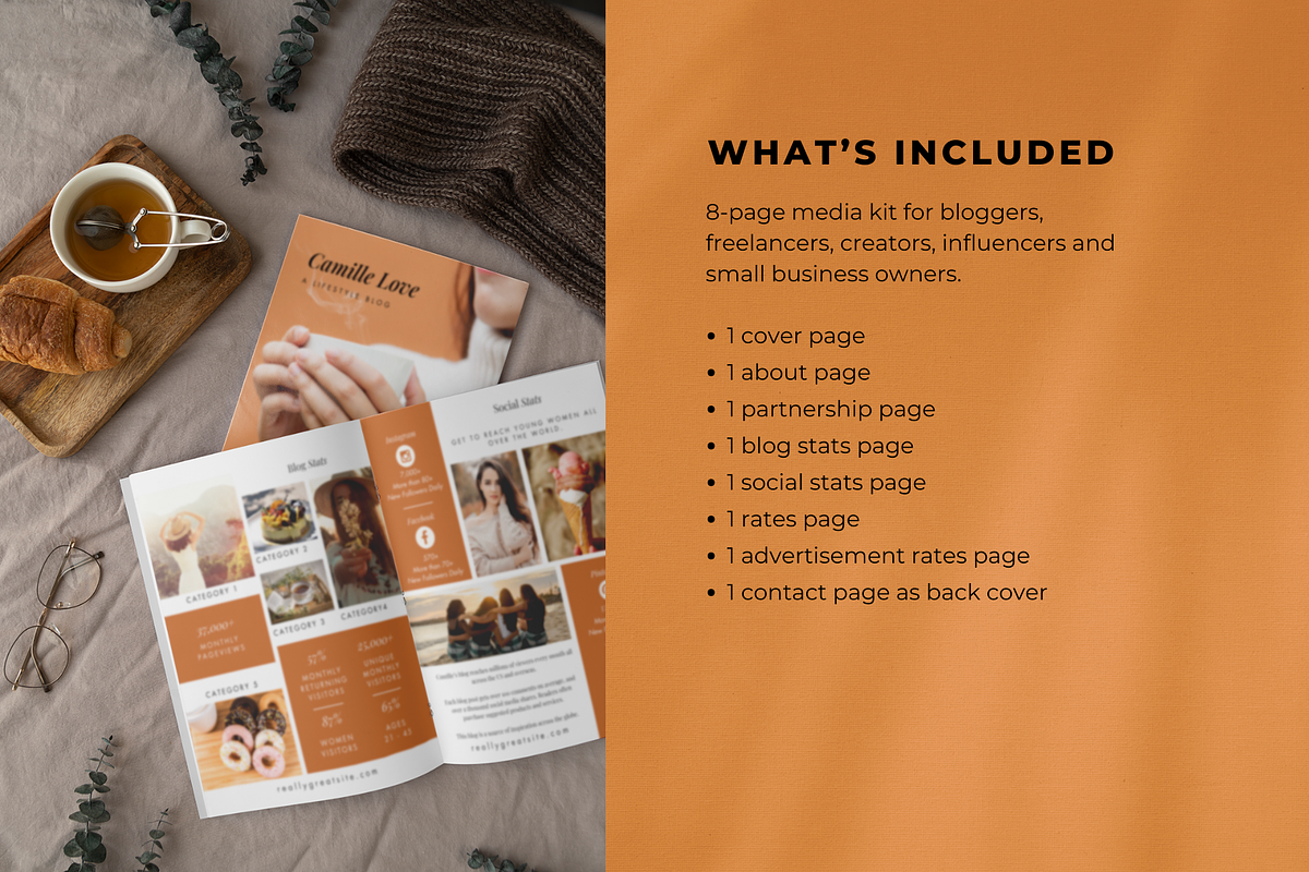 Canva Media Kit Template | Sia, a Stationery Template by Canva Creations Pro (Photo 5 of 6)