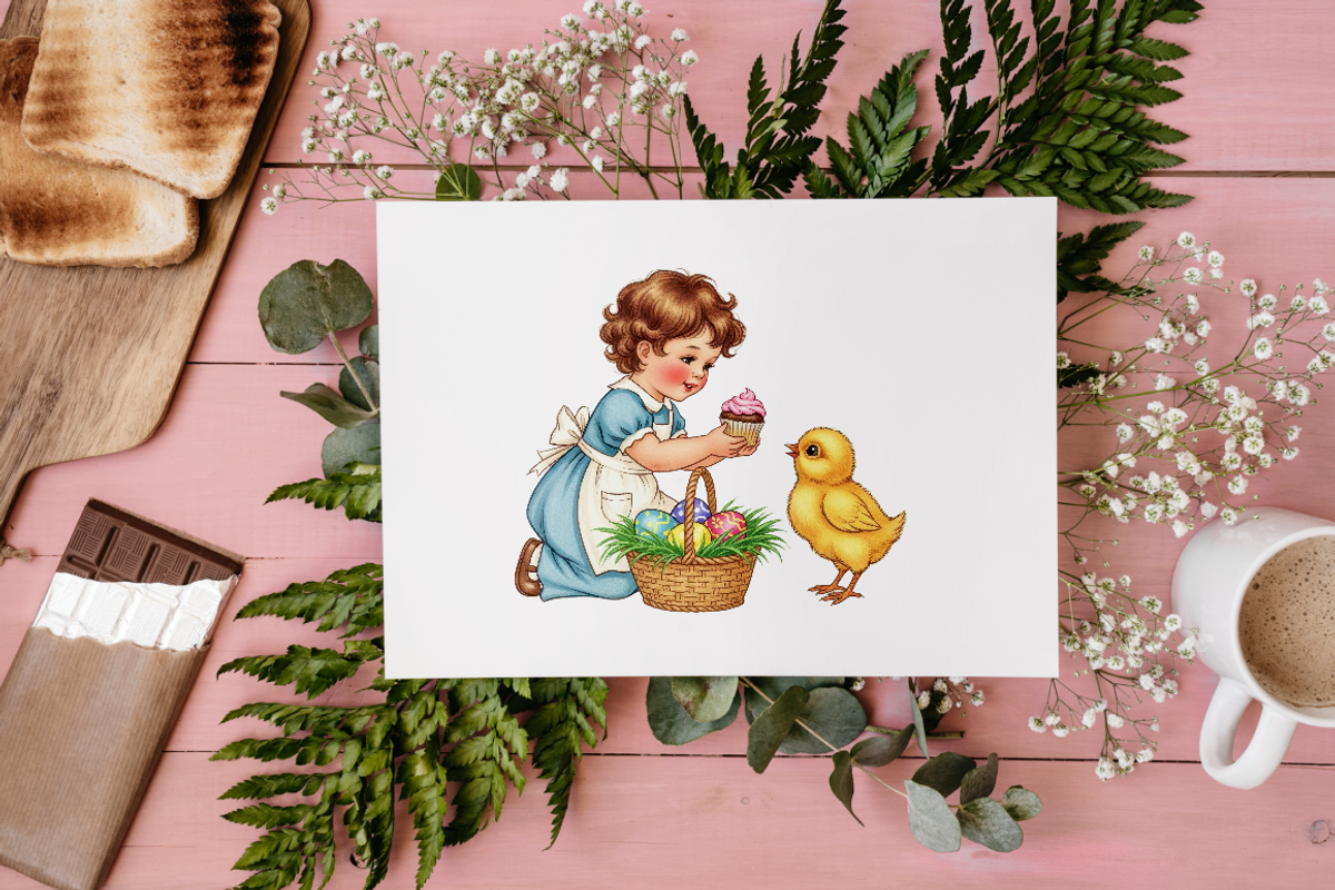 Vintage Easter PNG Clipart Bundle., an Object Illustration by KennedyStudio (Photo 5 of 5)