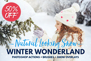 Snow Photoshop actions overlay brush