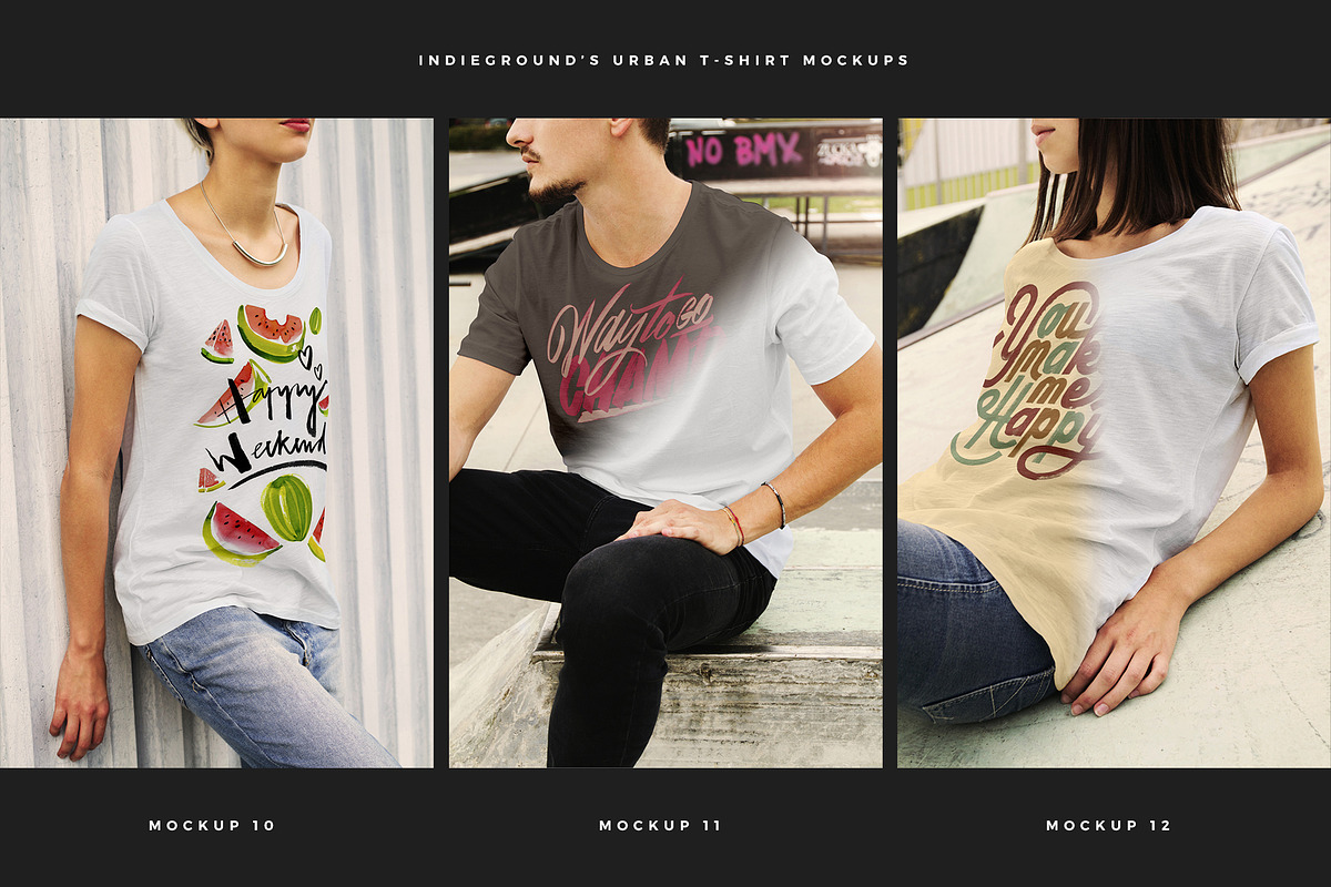 Urban T-Shirt Mockups, a Shirt Mockup by Indieground Design Inc. (Photo 5 of 6)