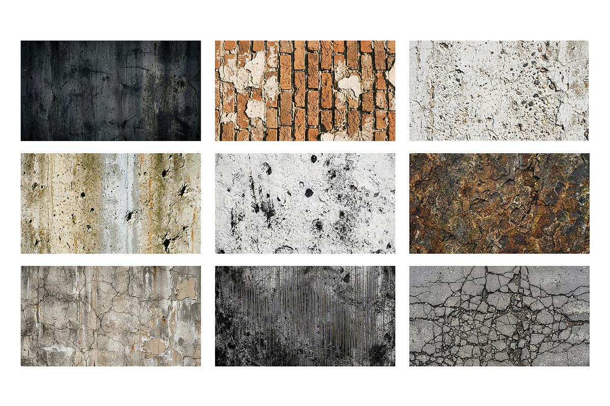 Grunge Wall Texture Pack Background, a Texture Graphic by Shovajit (Photo 2 of 5)