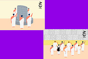 SALE Hajj Pilgrimage Bundle, a Person Illustration by bungamustia (Thumbnail 3 of 8)