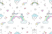 Cute unicorns patterns collection., a Pattern Graphic by Irene_Boiko_ART (Thumbnail 18 of 22)