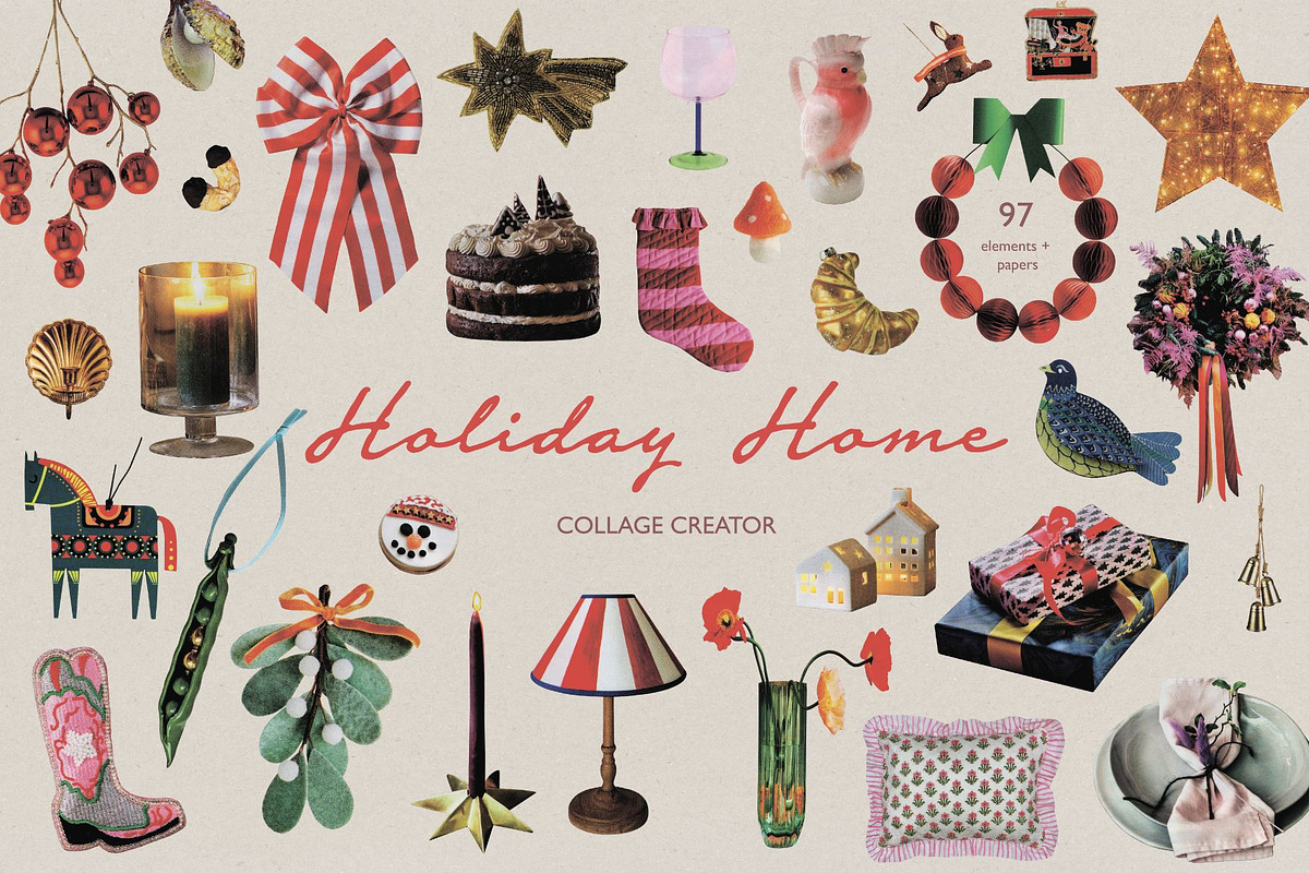 Holiday Home collage creator, an Object Graphic by vanloveart (Photo 1 of 8)