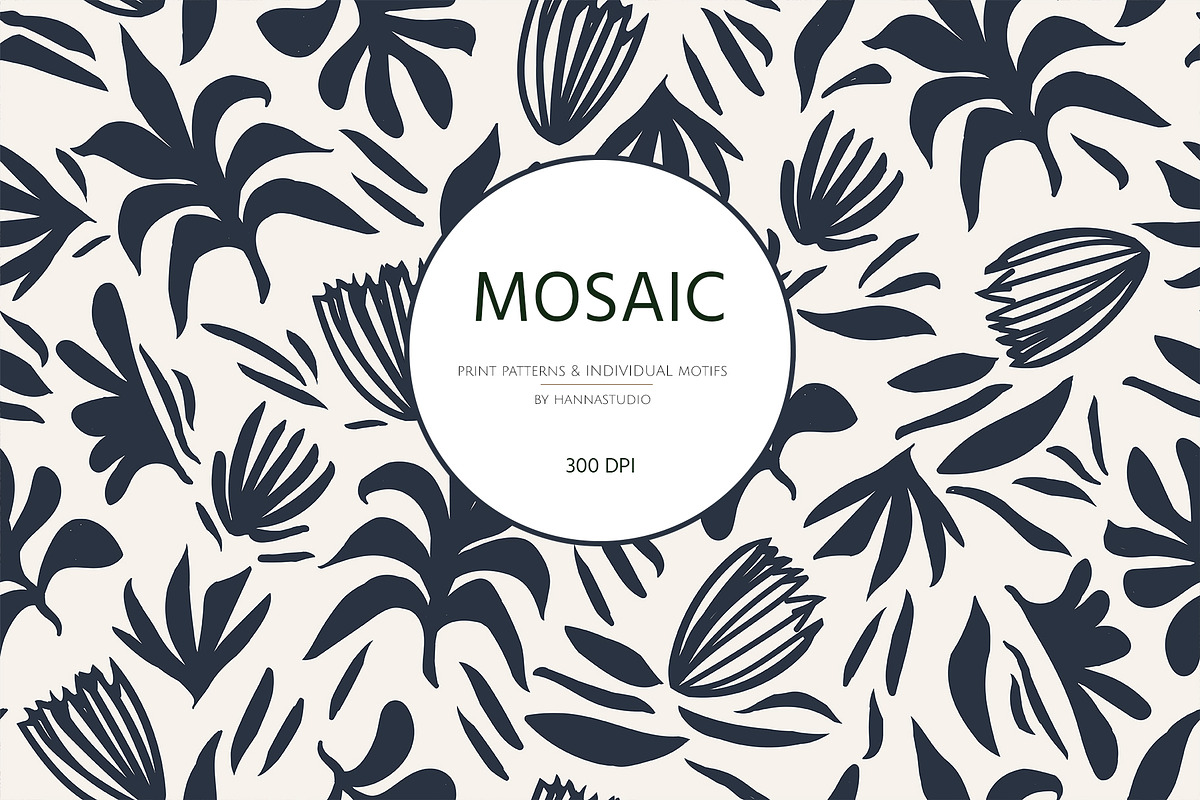 MOSAIC, PATTERNS & INDIVIDUAL MOTIFS, a Wallpaper Graphic by HannaStudio (Photo 1 of 9)