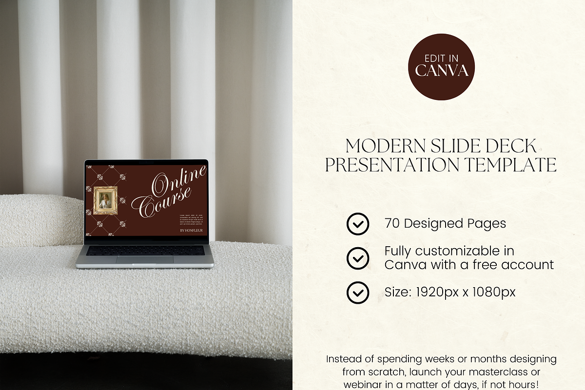 Slide Deck Masterclass Webinar, a Presentation Template by Branding Babe Co. (Photo 2 of 9)