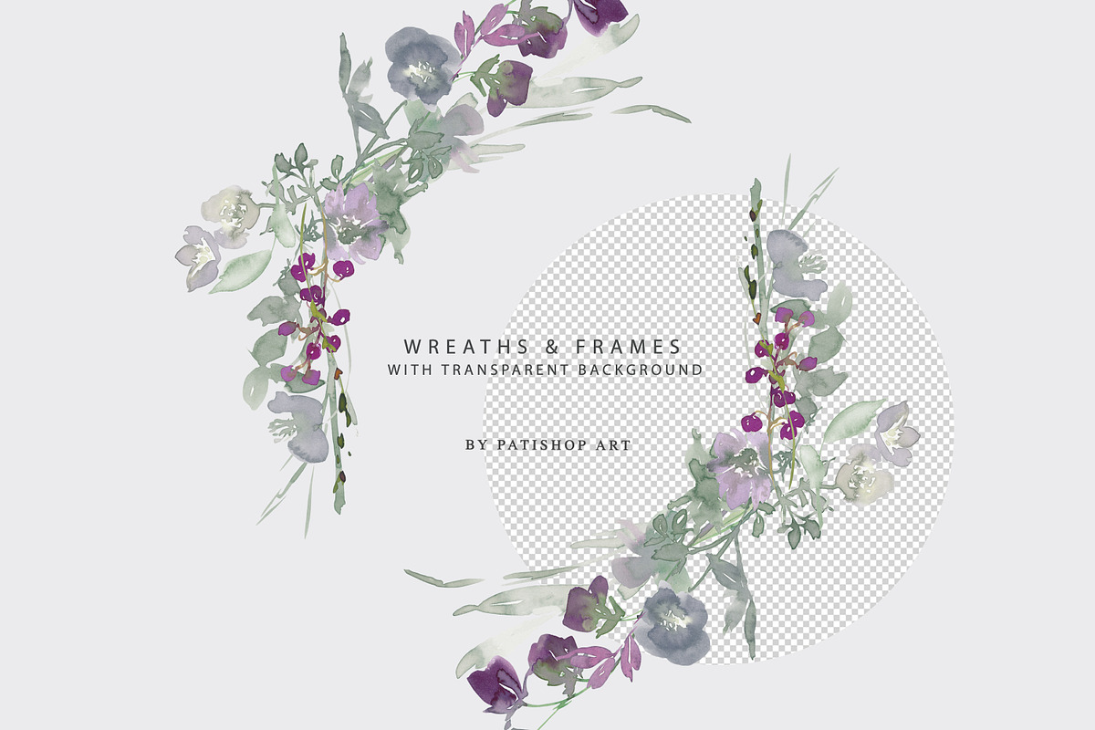 Watercolor Wildflower Clipart Set, an Illustration by Patishop Art (Photo 11 of 23)